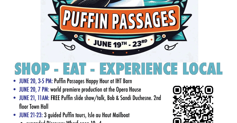 Stonington Puffin Passages Flyer