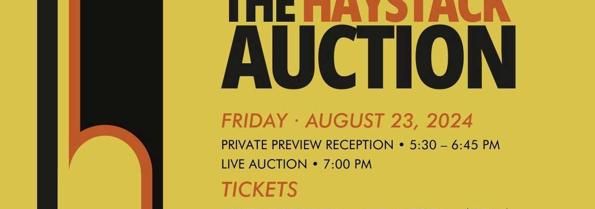 Poster for The Haystack Auction, August, 2024