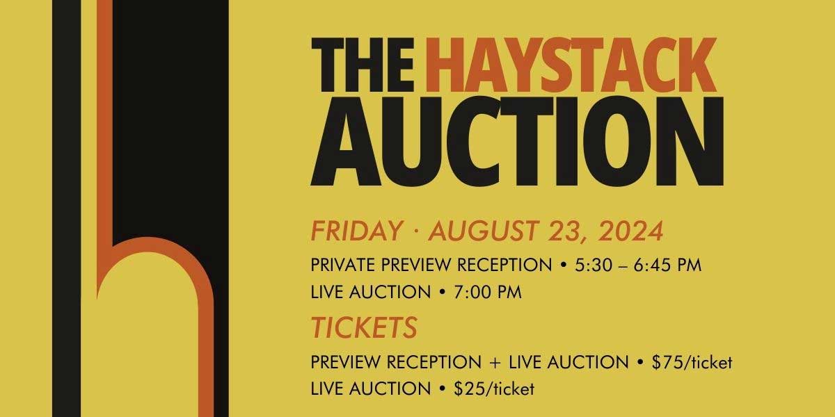 Poster for The Haystack Auction, August, 2024