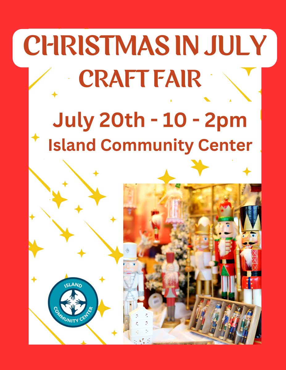 Christmas in July Craft Fair at ICC poster