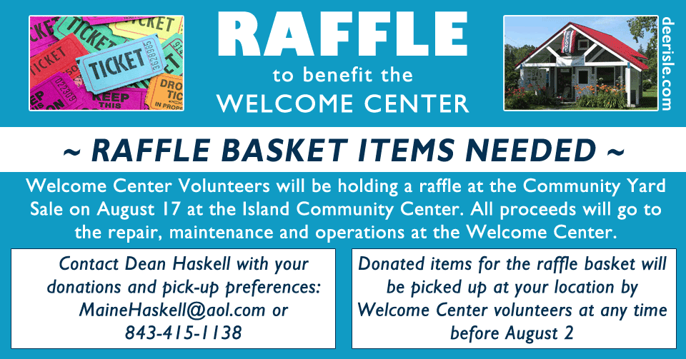 Raffle for Welcome Center: Donations Needed