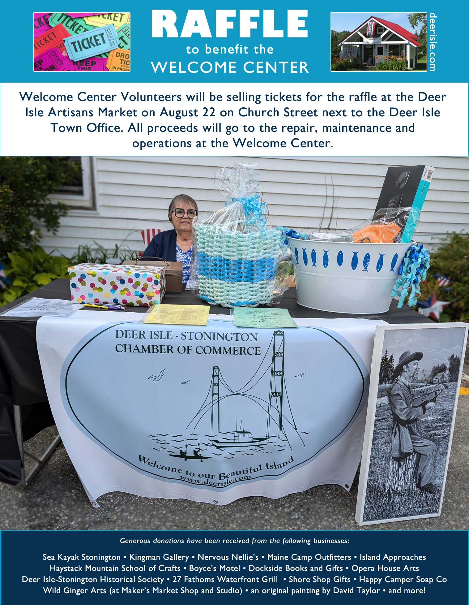 Raffle to benefit the Welcome Center