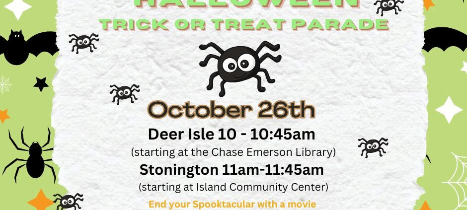 Spooktacular Parade in Deer Isle and Stonington Maine